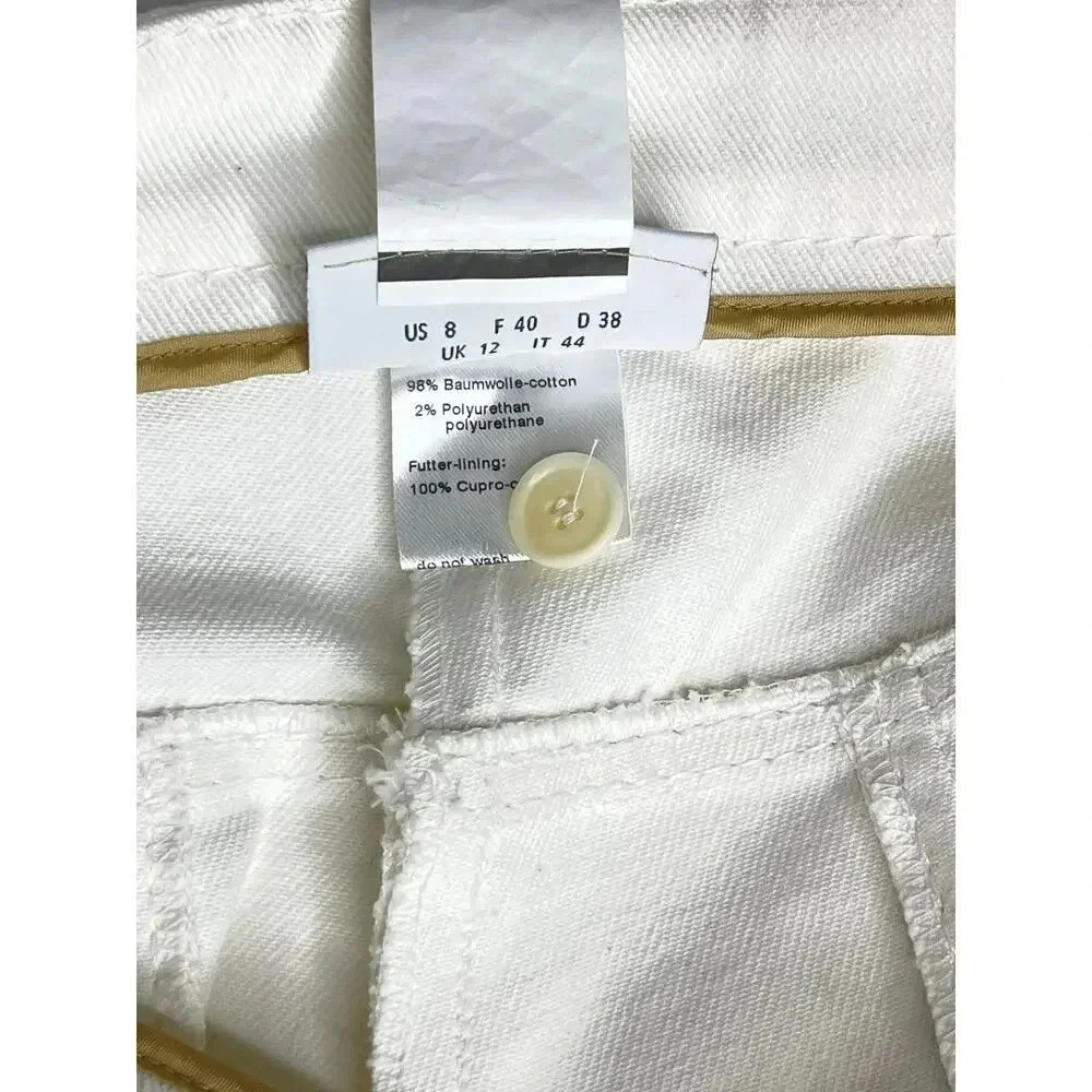 Akris Punto Freya High Rise Cropped Denim Trousers size 8 New - Picture 6 of 7